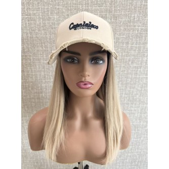 18" Balayage Ombre Blonde & Smoky Beige Band Fall Wig