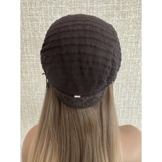 18" Balayage Ombre Blonde & Smoky Beige Band Fall Wig