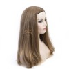 Natural Gold Brown Color Small Layer Virgin European Hair Band-Fall Kosher Wigs