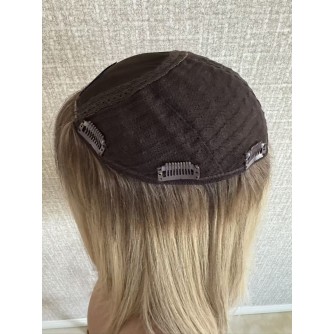 12" Ashy Blonde Silk Top Hair Piece – 8×8 Base