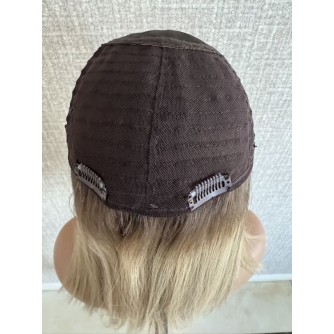 12" Ashy Blonde Silk Top Hair Piece – 8×8 Base