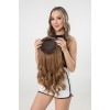 Silk Top 4*4  Virgin European Hair With Natural Golden blonde Color Topper ,Hair Pieces, Hair Toppers For Thinning Hair