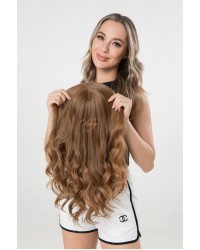 Silk Top 4×4 Hair Topper – Virgin European Slavic Hair, Natural Golden Caramel, Multiple Lengths