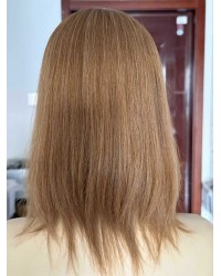 14 inch Golden Caramel Silk Top European Slavic Hair Kippah Fall