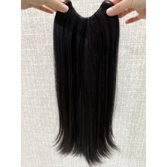 20" U-Part Virgin Hair Piece – Natural #2 Dark Brown