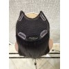 20 inch U-Part Virgin Brazilian Hair Piece Natural #2 Dark Brown with Clips