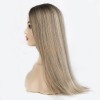 Silk Top 4*4 Color NOA# Highlights Blonde Virgin European Hair Kippah Fall Topper