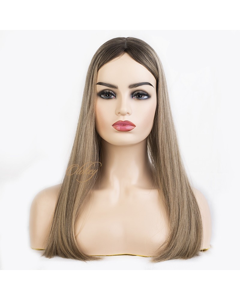 Silk Top 4*4 Color NOA# Highlights Blonde Virgin European Hair Kippah Fall Topper Silk Top 4*4 Color NOA# Highlights Blonde Virgin European Hair Kippah Fall Topper