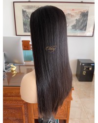Custom Lace Top Hair Topper – #2 Dark Brown, Virgin European Hair Custom Handmade Lace Top Hair Topper – Virgin European Hair, Dark Brown #2, 8×8 Cap, 24 Inch