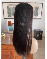 Custom Lace Top Hair Topper – #2 Dark Brown, Virgin European Hair Custom Handmade Lace Top Hair Topper – Virgin European Hair, Dark Brown #2, 8×8 Cap, 24 Inch
