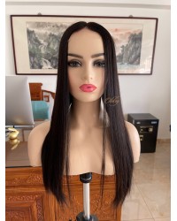 Custom Lace Top Hair Topper – #2 Dark Brown, Virgin European Hair Custom Handmade Lace Top Hair Topper – Virgin European Hair, Dark Brown #2, 8×8 Cap, 24 Inch