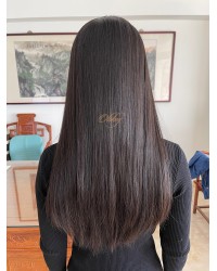 Custom Lace Top Hair Topper – #2 Dark Brown, Virgin European Hair Custom Handmade Lace Top Hair Topper – Virgin European Hair, Dark Brown #2, 8×8 Cap, 24 Inch
