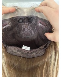 Hazelnut Toffee Melt Silk Top Wig 16” & 20” Rooted Hazelnut Toffee Melt Silk Top Lace Wig – Virgin Mongolian Hair