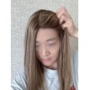 Rooted Hazelnut Toffee Melt Silk Top Lace Wig – Virgin Mongolian Hair
