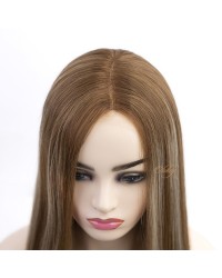 22" Balayage Light Chestnut & Honey Blonde Lace Top Wig – Virgin Brazilian Hair Balayage Light Chestnut & Honey Blonde 5x5 Lace Top Wig, Virgin Brazilian Hair, Ear-to-Ear Lace, Kosher Wig, 22 Inch