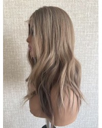 18’’ Lace Top Wig Soft Sandstone Blonde – 10/16# Highlight