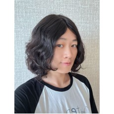 12" Short Lace Top Brazilian Wave Hair Wig – Darker Brown #2