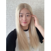 22 inch Vanilla Cream Ombre Lace Top Wig – Brazilian Hair with Short Roots
