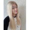 22 inch Vanilla Cream Ombre Lace Top Wig – Brazilian Hair with Short Roots