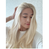22 inch Vanilla Cream Ombre Lace Top Wig – Brazilian Hair with Short Roots