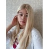 22 inch Vanilla Cream Ombre Lace Top Wig – Brazilian Hair with Short Roots