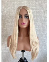 Vanilla Cream Ombre Lace Top Wig 22 Inch 22 inch Vanilla Cream Ombre Lace Top Wig – Brazilian Hair with Short Roots
