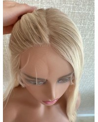 Vanilla Cream Ombre Lace Top Wig 22 Inch 22 inch Vanilla Cream Ombre Lace Top Wig – Brazilian Hair with Short Roots