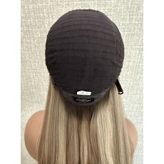 18" Balayage Ash-Rooted Champagne Blonde Lace Top Wig