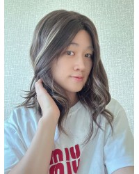 16" Luxury Lace Top Wig – Espresso Brown with Caramel Glow 16 inch Cool Espresso with Caramel Glow Brazilian Lace Top Wig