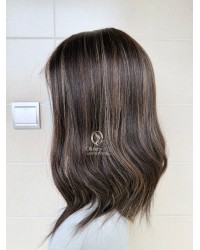 Studio Ready Virgin European Mocha Ash Balayage Rooted Lace Top Wig
