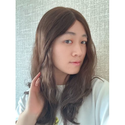 20" Luxury Brazilian Wave 6# Cool Brown Lace Top Wigs 20 inch Luxury Brazilian Wave Factory Colored 6# Cool Brown Lace Top Wigs