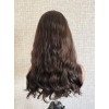 20" Luxury Brazilian Wave 6# Cool Brown Lace Top Wigs 20 inch Luxury Brazilian Wave Factory Colored 6# Cool Brown Lace Top Wigs