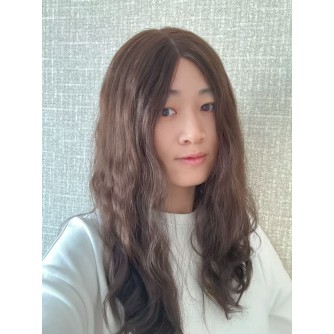 20" Luxury Brazilian Wave Factory Colored 6# Cool Brown Lace Top Wigs