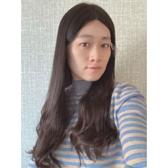 24" Virgin European Natural Brown Lace Top Wig with Silk Liner & Bottom Waves