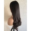 24 inch Virgin European Natural Brown lace top wig with silk liner and bottom waves