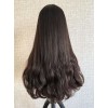 24 inch Virgin European Natural Brown lace top wig with silk liner and bottom waves
