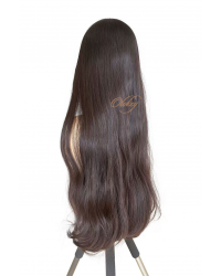 31 inch Virgin European Lace Top Wig in Dark Brown – Limited Edition
