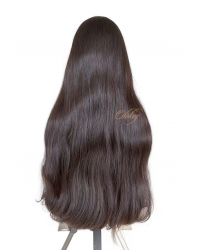 31 inch Virgin European Lace Top Wig in Dark Brown – Limited Edition