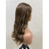 Warm Honey Mocha Brown 20 Inch Virgin Slavic Lace Top Wig 20" Warm Honey Mocha Brown Virgin Slavic Lace Top Wig on Mannequin