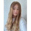 24" Lace Top Champagne Beige Brazilian Wave Wig
