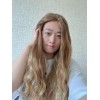 24" Lace Top Champagne Beige Brazilian Wave Wig