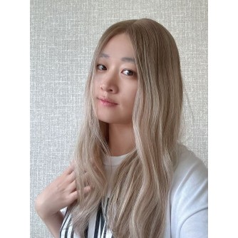 Lace Top Balayage Champagne Blonde | Mongolian Hair Luxury Wigs – Swiss Lace Single Knots