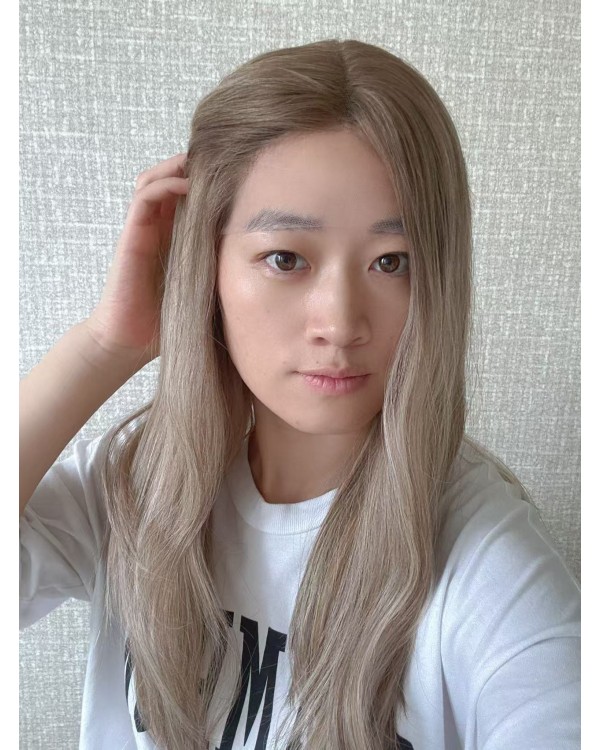 Lace Top Balayage Champagne Blonde | Mongolian Hair Luxury Wigs