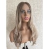 Lace Top Balayage Champagne Blonde Mongolian Hair Luxury Wig – Swiss Lace Single Knots