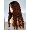 24 inch Cinnamon Glow Curly Brazilian Hair Lace Top Wig – Custom Order