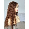24 inch Cinnamon Glow Curly Brazilian Hair Lace Top Wig – Custom Order