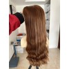 Lace Top With Ear To Ear Lace Natural European Reddish BB8/BB10 Color Virgin European Hair Lace Top Wigs