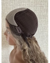 Coffee Glow Curly Lace Top Wig – 20 inch Mongolian Hair