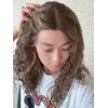 Coffee Glow Curly Lace Top Wig – 20 inch Mongolian Hair