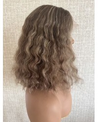 Coffee Glow Waves Lace Top Wig 16 Inch 16 inch Coffee Glow Waves Lace Top Wig – Mongolian Hair